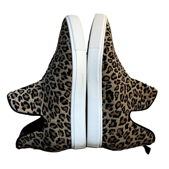 Steve Madden women's leopard print bootie size 9.5 M fabric upper, rubber sole - Picture 7 of 8